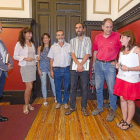 Saravia, Redondo, Ceballos, quinto, y Sánchez, derecha.-P. Requejo