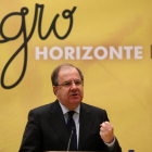 El presidente de la Junta, Juan Vicente Herrera, durante su intervención en la inauguración de la jornada de presentación de Agrohorizonte 2020-Ical