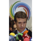 Pablo Casado, candidato a las segundas del PP-JAVIER BARBANCHO/ EL MUNDO