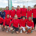 Equipo masculino de Castilla y León de pádel, subcampeón de Segunda División de Veteranos.-PABLO REQUEJO