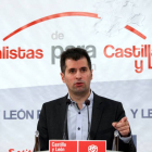 El secretario regional del PSOE, Luis Tudanca, valora el auto del juez Ruz sobre la trama Gürtel en Castilla y León-Ical