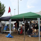 Campamento de los trabajadores de la fábrica de Vestas en Villadangos del Páramo (León)-ICAL