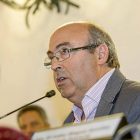 Salvador Arpa en su discurso.-M.A.S