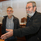 El secretario general de UGT, Cándido Méndez(D) junto al secretario regional, Agustín Prieto(I)-Ical