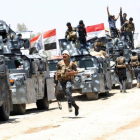 Fuerzas de seguridad iraquís, cerca de Faluya, este martes.-REUTERS / ALAA AL-MARJANI