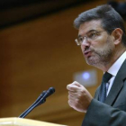 El ministro de Justicia, Rafael Catalá, en una comparecencia en el Senado.-Foto:  EFE / ZIPI