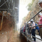 Visita de varios congresistas del UISPP a los yacimientos de Atapuerca-Ical