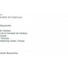 Extracto de la carta del 'president' Carles Puigdemont a la Comisión de Venecia.-