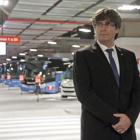 El presidente de la Generalitat, Carles Puigdemont, en la inauguracion de la nueva estación de autobuses de Girona, el pasado viernes.-EFE / ROBIN TOWNSEND