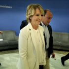 Esperanza Aguirre tras su dimisión como concejala y portavoz del PP en el Ayuntamiento de Madrid.-JOSÉ LUIS ROCA