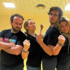 Muñoz, Monclús, García y Carretero, de Impro Valladolid.-E. M.