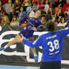 Amaia lanza en el partido frente a Zuazo de la pasada temporada.-P.REQUEJO