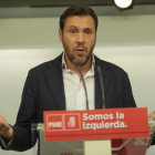 Puente da su primera rueda de prensa como nuevo portavoz.-ANTONIO HEREDIA