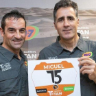 Melchor Mauri y Miguel Induráin, participantes de la próxima Titan Desert.-EFE