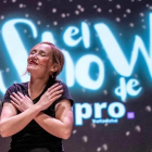 Berta Monclús en un Show de Impro.