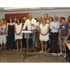 El ex concejal del PSOE en el Ayuntamiento de Palencia Agustín Martínez presenta en rueda de prensa su candidatura a dirigir el partido en la provincia.-ICAL