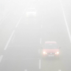 Niebla en la A-62 a su paso por Valladolid-Ical