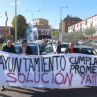 Manifestación de taxistas autónomos de Valladolid-EUROPA PRESS