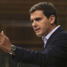 El líder de Ciudadanos, Albert Rivera, en una intervención en el Congreso.-DAVID CASTRO