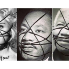 Montaje de la portada del disco de Madonna y las fotos manipuladas de Luther King y Mandela.-FACEBOOK / MADONNA
