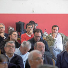 Bermejo, Bustos, Gallego y Puente, en la asamblea de la Federación Vecinal.-J.C. CASTILLO