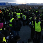 Corte en la AP-7 en Figueres por parte de los CDR el pasado 27 de marzo.-ACN