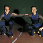 Manuel Delgado (izq.) y Ángel Fernández posan antes de participar en la Copa de Europa en el polideportivo de Fuente  La Mora.-J.M. LOSTAU
