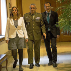 La delegada del Gobierno en Castilla y León, Virginia Barcones, asiste a la presentación del Ministerio de Defensa.-ICAL