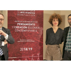 Fernando Rey, Judith Pujol y José Manuel Mora en la presentación.-ICAL
