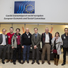 Representantes de UGT y CCOO se reúnen en Bruselas con Georges Dassis, presidente del Consejo Económico y Social Europeo.-ICAL