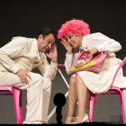 Alfonso Delgado y Emma Zozores en un momanto de la obra-E.M