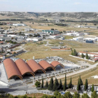 Vista aérea de la bodega Protos en Peñafiel, diseño de Richard Rogers, con su característica forma de racimo.-PABLO REQUEJO