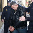 El presunto autor material de la muerte del boxeador leonés Roberto Larralde, accede a la Audiencia Provincial minutos antes de dar lectura de los escritos de calificación de las partes y alegaciones previas-ICAL