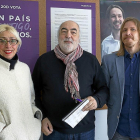 Rodríguez Tobal, Martos y Fernández, ayer en Zamora.-ICAL