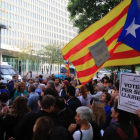 Concentración en apoyo a los detenidos que declararan en la Ciutat de la Justicia.-FERRAN NADEU