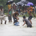 Operaciones de rescate en el distrito nepalí de Saptari.-NARENDRA SHRESTHA