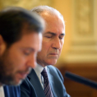 El concejal de Hacienda, Antonio Gato, junto al alcalde vallisoletano, Óscar Puente-ICAL