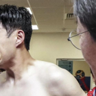 Heung-min Son, llora en el vestuario tras perder ante México-YONHAP