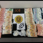 Dinero interceptado durante la operación.-EUROPA PRESS