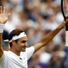 Roger Federer, tras derrotar a Berdych.-EFE / NIC BOTHMA