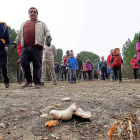 Participantes en las jornadas micólogicas en el pinar del municipio vallisoletano de Boecillo.-PHOTOGENIC