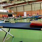 Cruz Roja instala el albergue provisional en Laguna de Duero  para formar a voluntarios. -ICAL