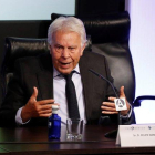 El expresidente del Gobierno Felipe González, en el XII Foro Atlántico este lunes en la Casa América.-BALLESTEROS (EFE)