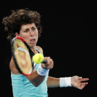 Carla Suarez, durante el partido de cuartos de final.-/ ISSEI KATO (REUTERS)