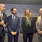 Carlos Martín Tobalina, Ernesto Salas, Pilar del Olmo y José Rebollo en el XV Aniversario del Cluster.-EL MUNDO