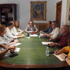 El presidente de la Diputación de Valladolid, Conrado Íscar, mantiene la primera reunión con la Mesa del Diálogo Social de la provincia de Valladolid.-DIPUTACIÓN DE VALLADOLID
