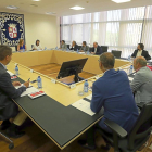 Un momento de la reunión de la Mesa de las Cortes de Castilla y León.-ICAL
