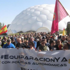 Concentración en la Plaza del Milenio.-EUROPA PRESS