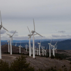 Imagen de un parque eólico en la provincia de Soria.-ICAL
