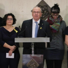 El alcalde de Reus, Carles Pellicer, durante la rueda de prensa que ha ofrecido este viernes.-SILVIA JARDI (ACN)